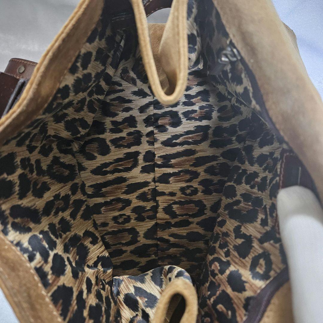 【美品】DOLCE & GABBANA スエードデニムハンドバッグ ヴィンテージ