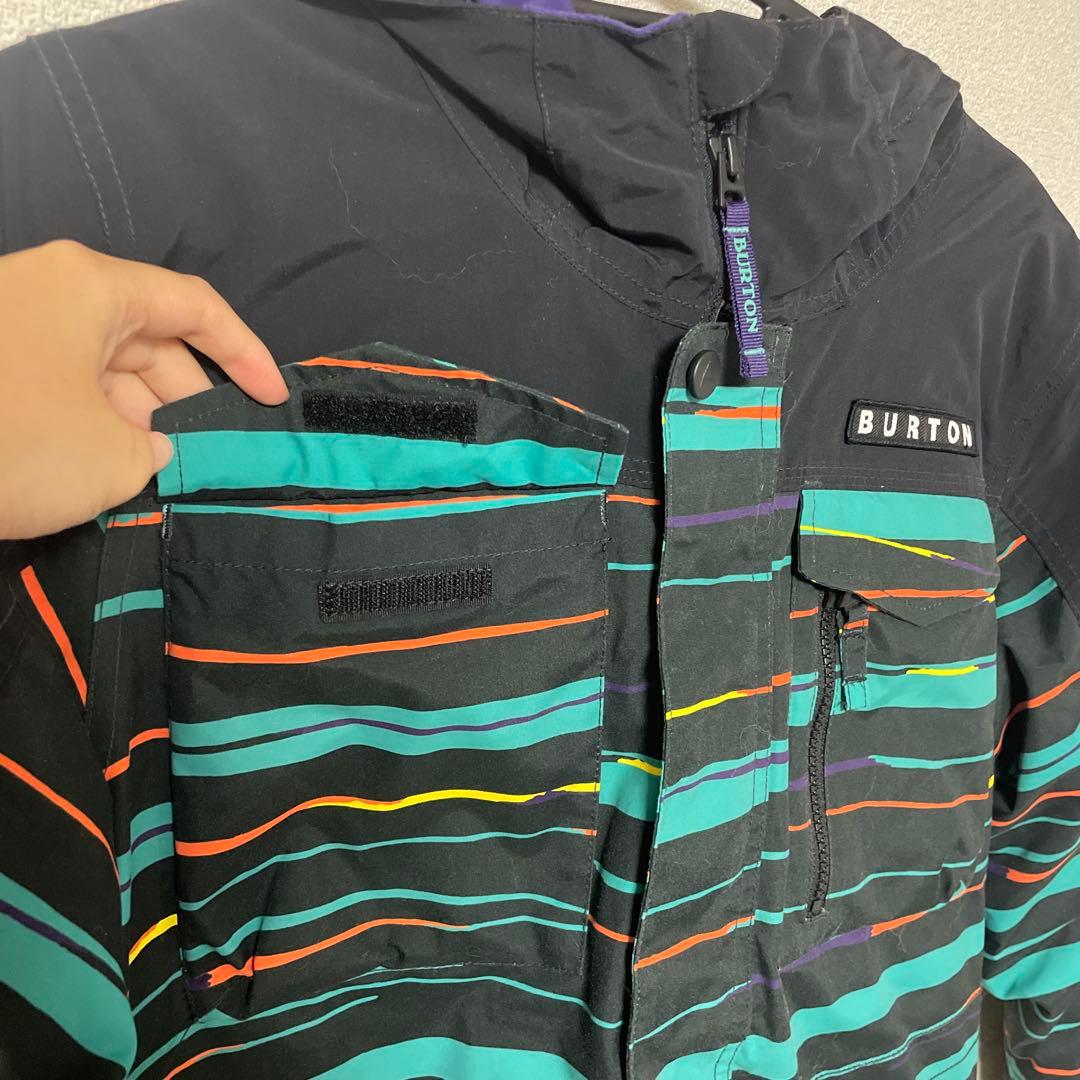 【美品】BURTON ストライプ スノーボードジャケット