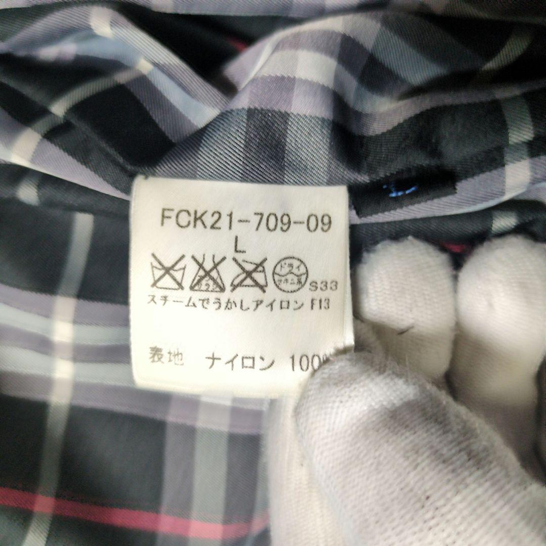 バーバリーブルーレーベル　ダウンジャケット　ホースロゴ　L　肉厚 ノバチェック