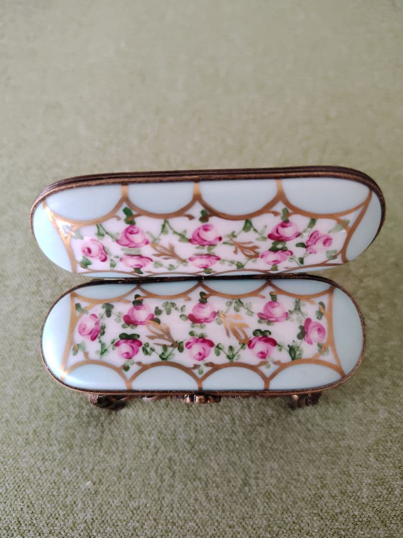 リモージュ花柄アンティークボックス