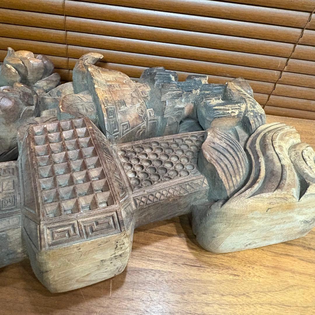中国で購入　木彫　彫刻