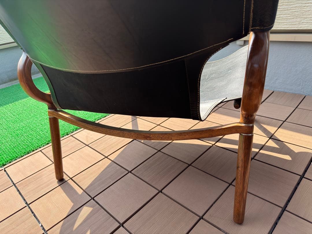 【本革仕様】ikikiグランドチェア　ウォルナット