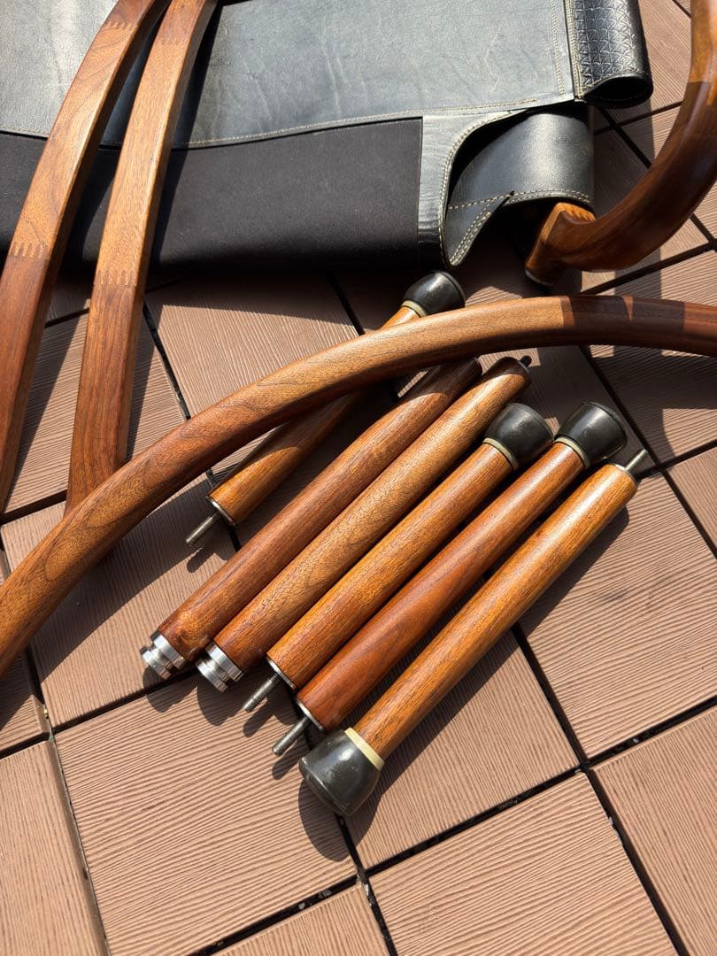 【本革仕様】ikikiグランドチェア　ウォルナット