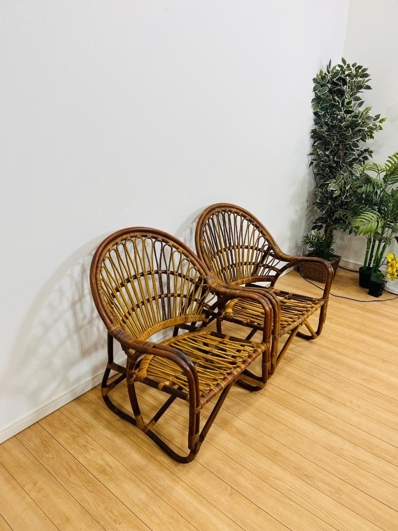 b*i様 ラタンチェア　ラウンジチェア　籐家具