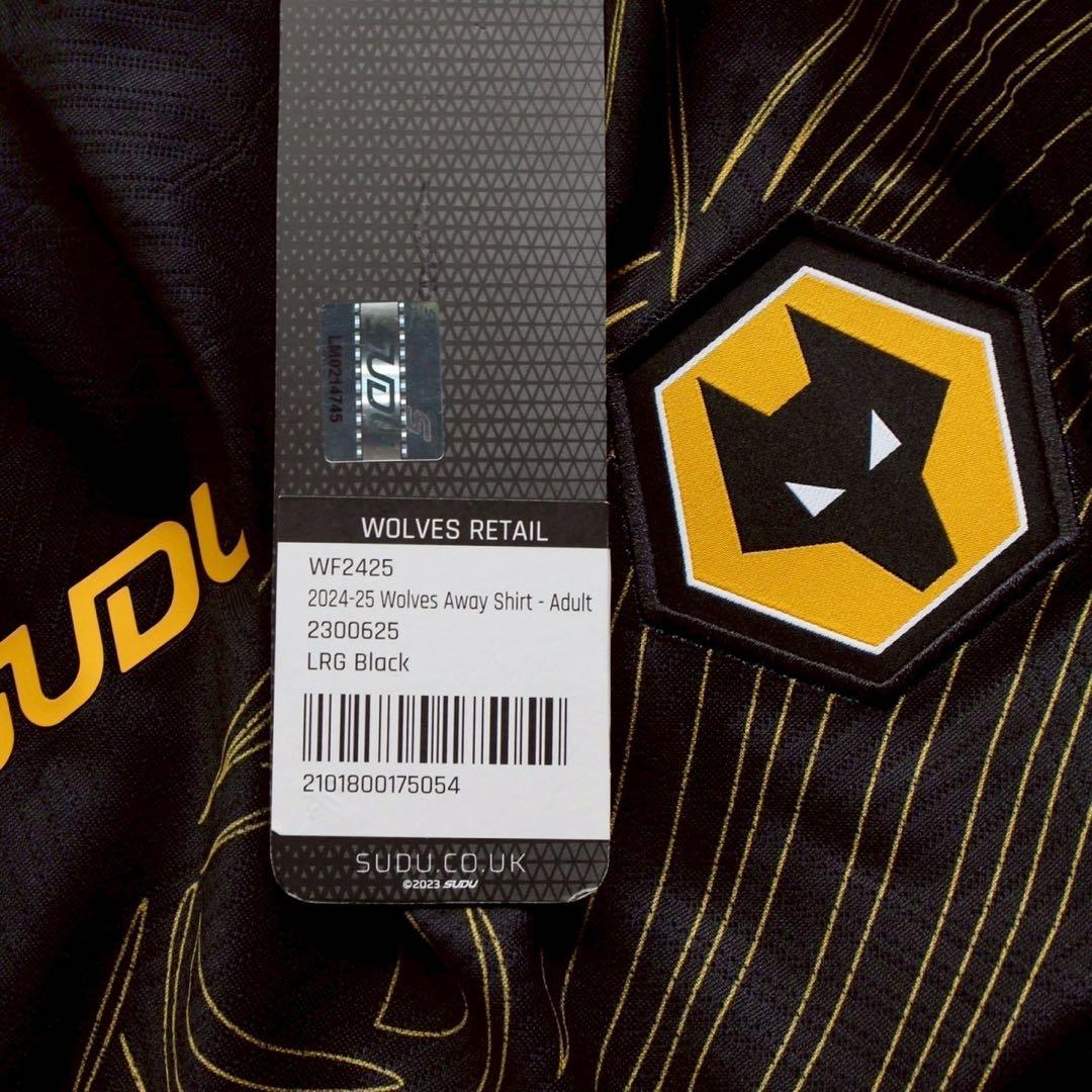 ウルヴァーハンプトン 24/25 ユニフォーム アウェイ 半袖 正規品 L