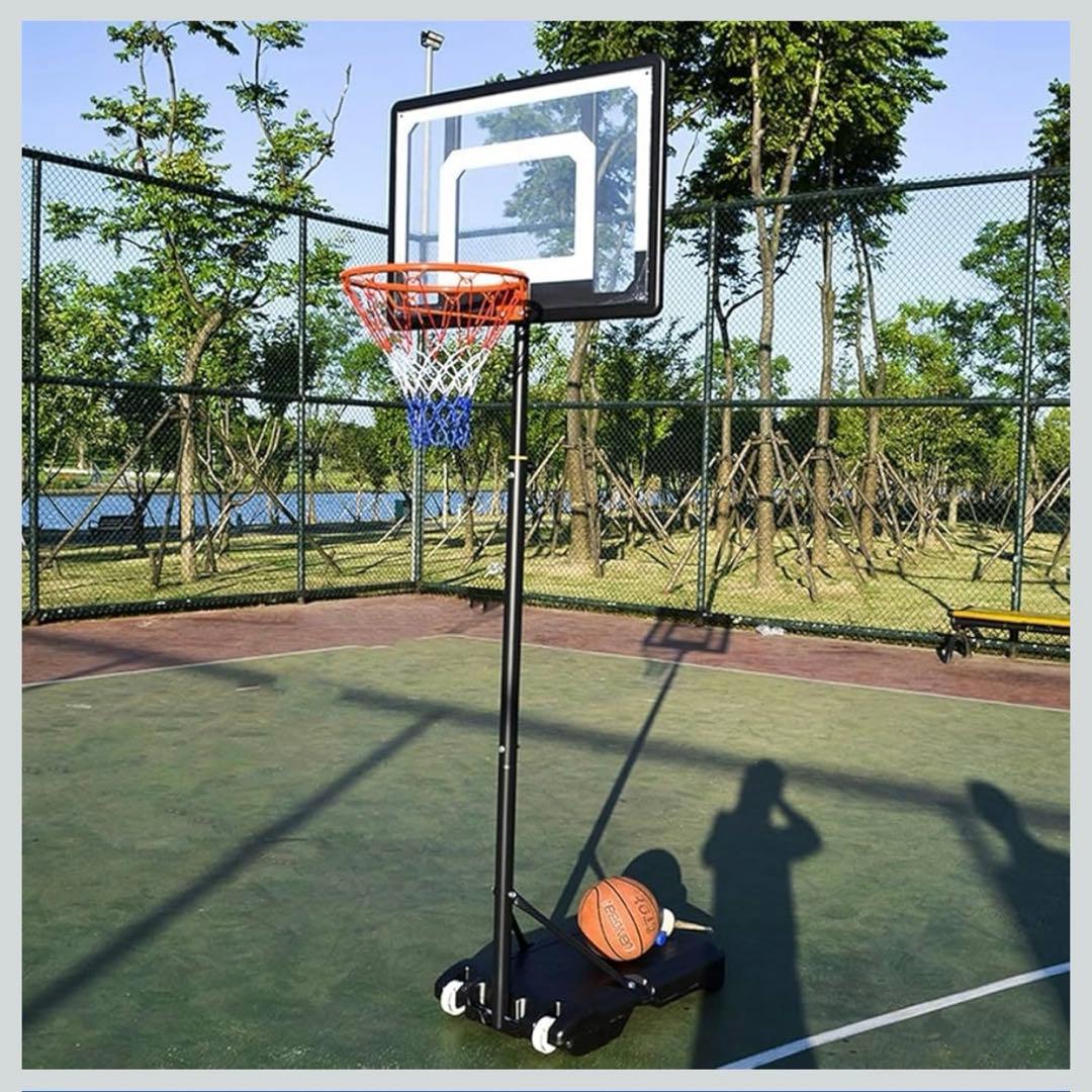 【初売り】バスケットゴール 屋内外兼用 高さ5段階160cm〜210cm移動式