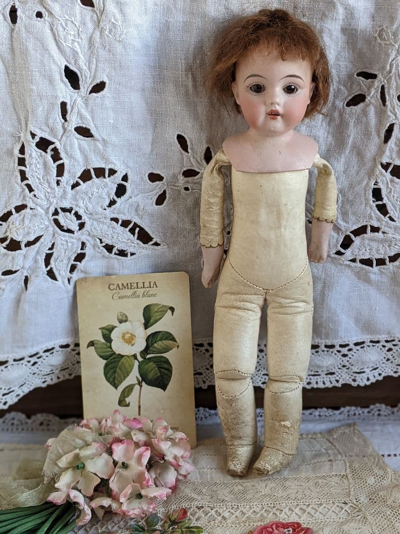 【c】アンティークビスクドール　ケストナー　約28cm