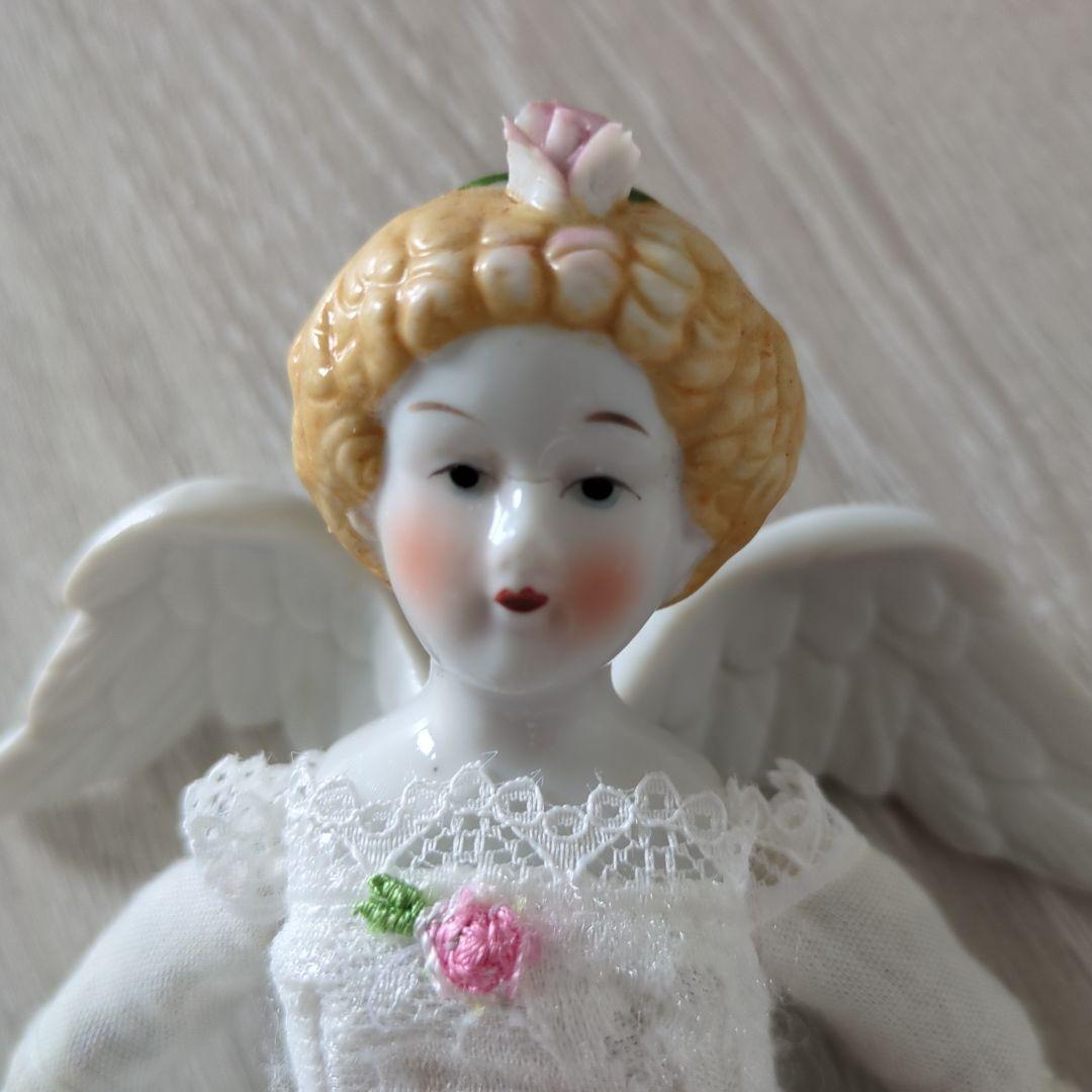 新春sale チャイナヘッドドール　ビンテージ　エンジェル天使　希少