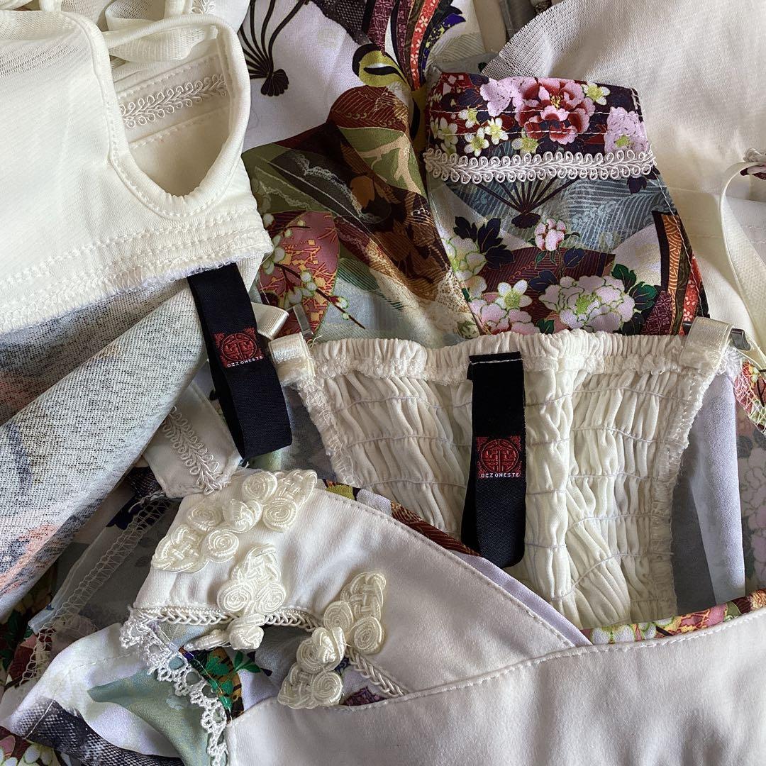 極美品！OZZ ONESTE 和チャイナ白セットアップ［商品番号9］