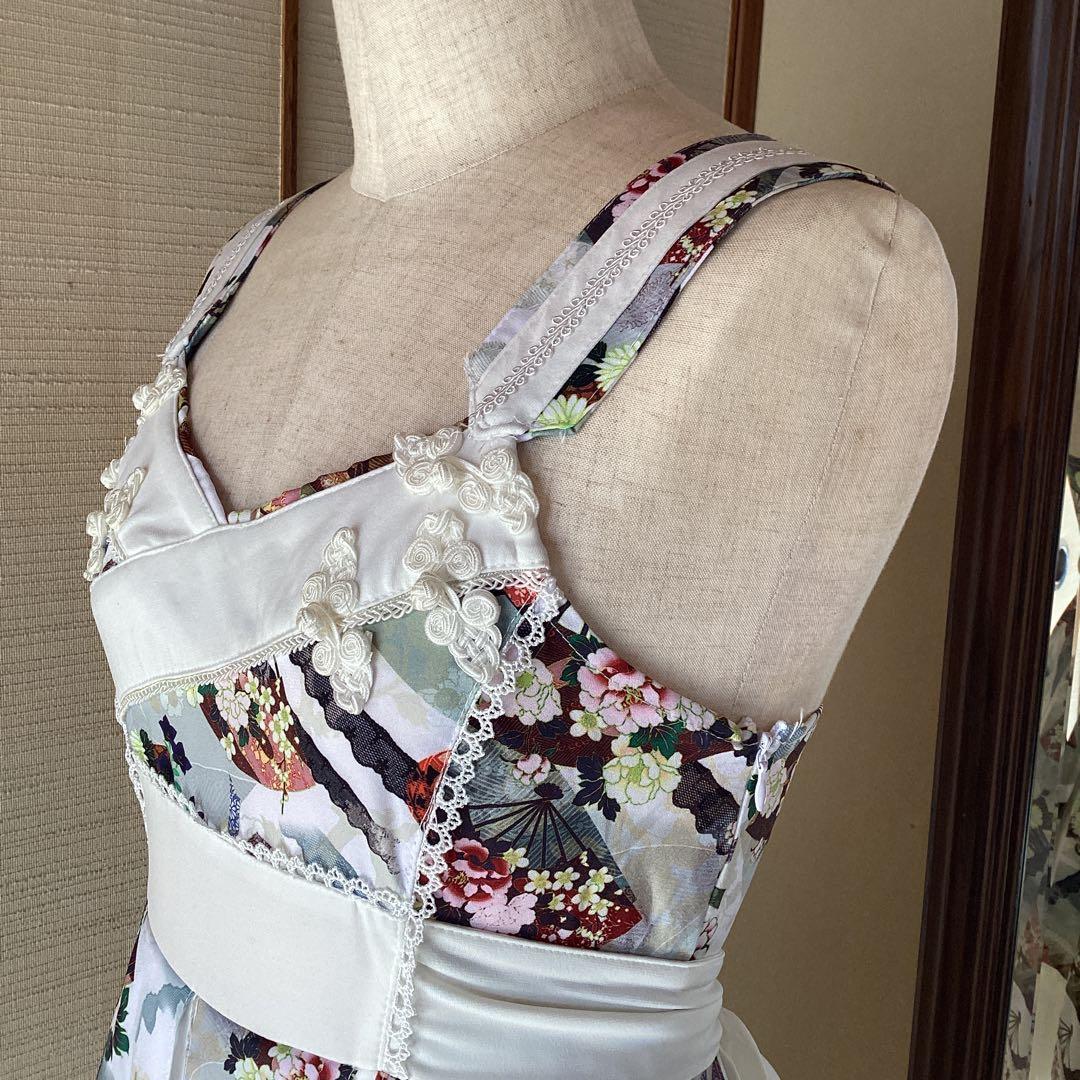 極美品！OZZ ONESTE 和チャイナ白セットアップ［商品番号9］