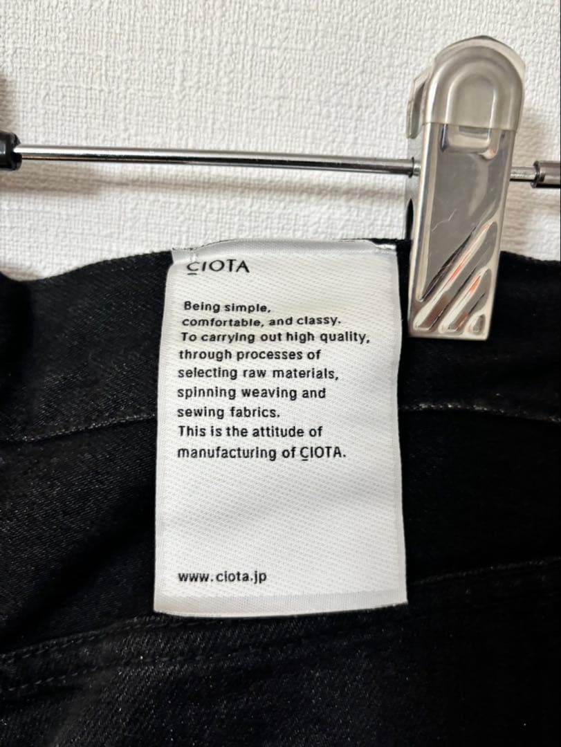 ciota ストレートデニム　black 31