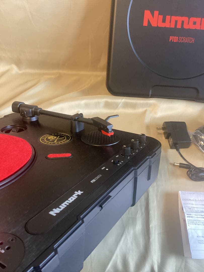 Numark PT01 Scratch + スクラッチ用カスタムフェーダー交換済