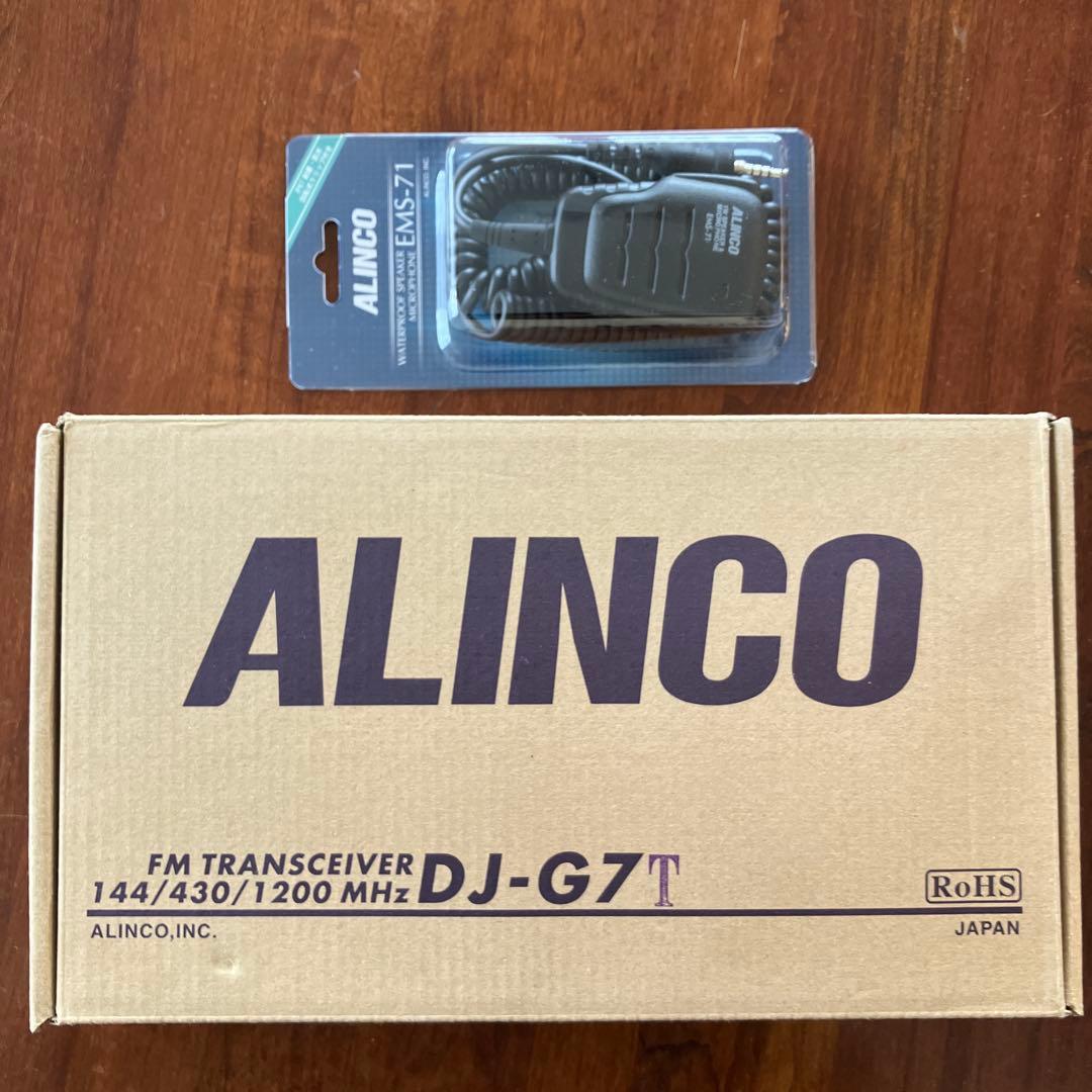 ALINCO DJ-G7T（米国仕様、国内使用不可）+純正防水スピーカマイク付