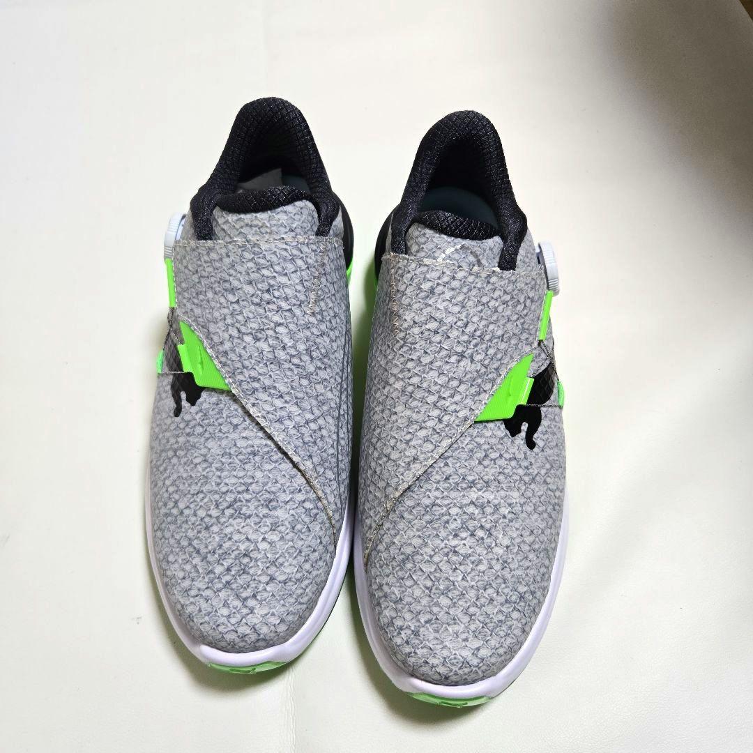 【新品】プーマ ゴルフシューズ ファントムキャット ニトロディスク 27㌢グレー