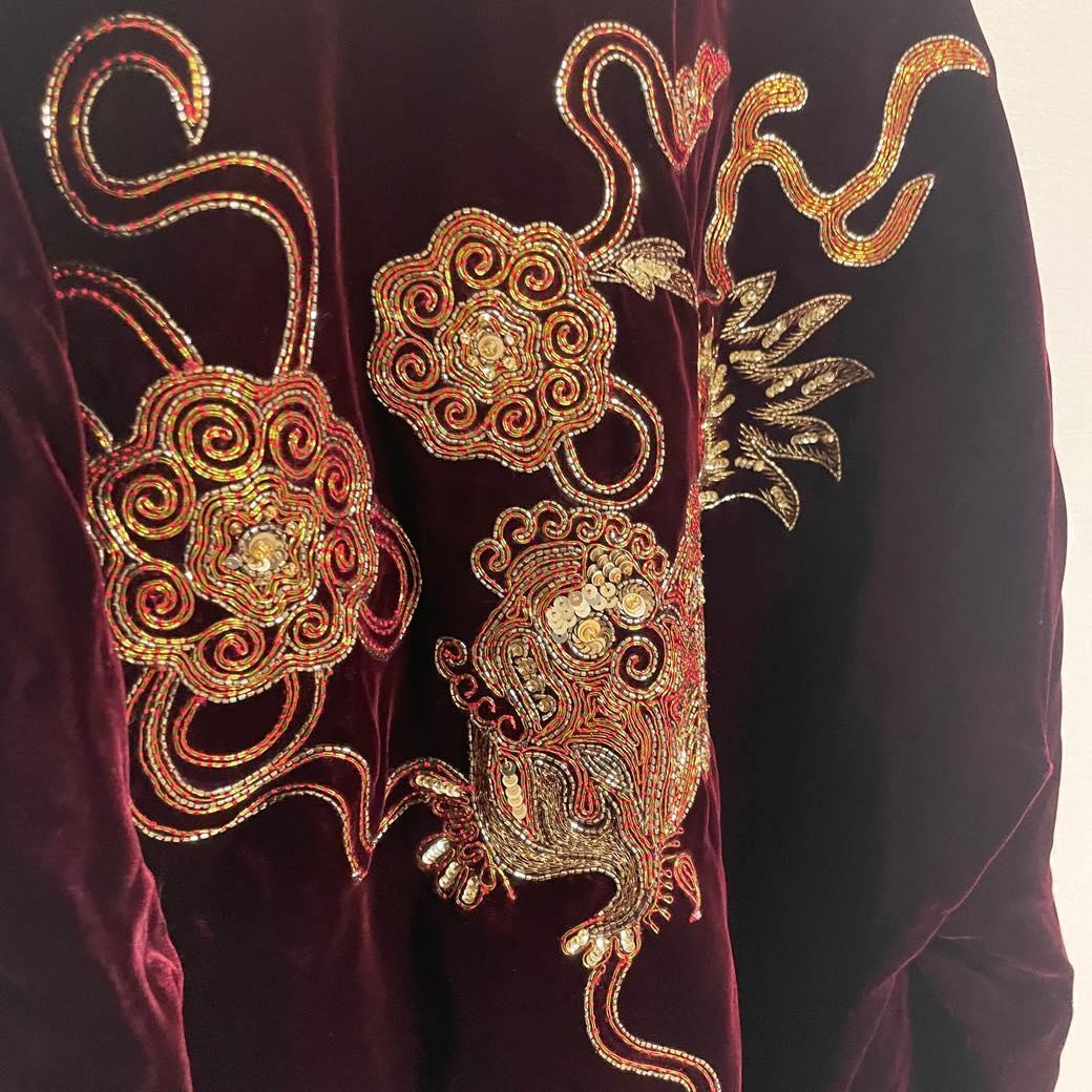 サンローラン ヴァカレロ期 レーヨン×キュプラ ベロア ジャケット