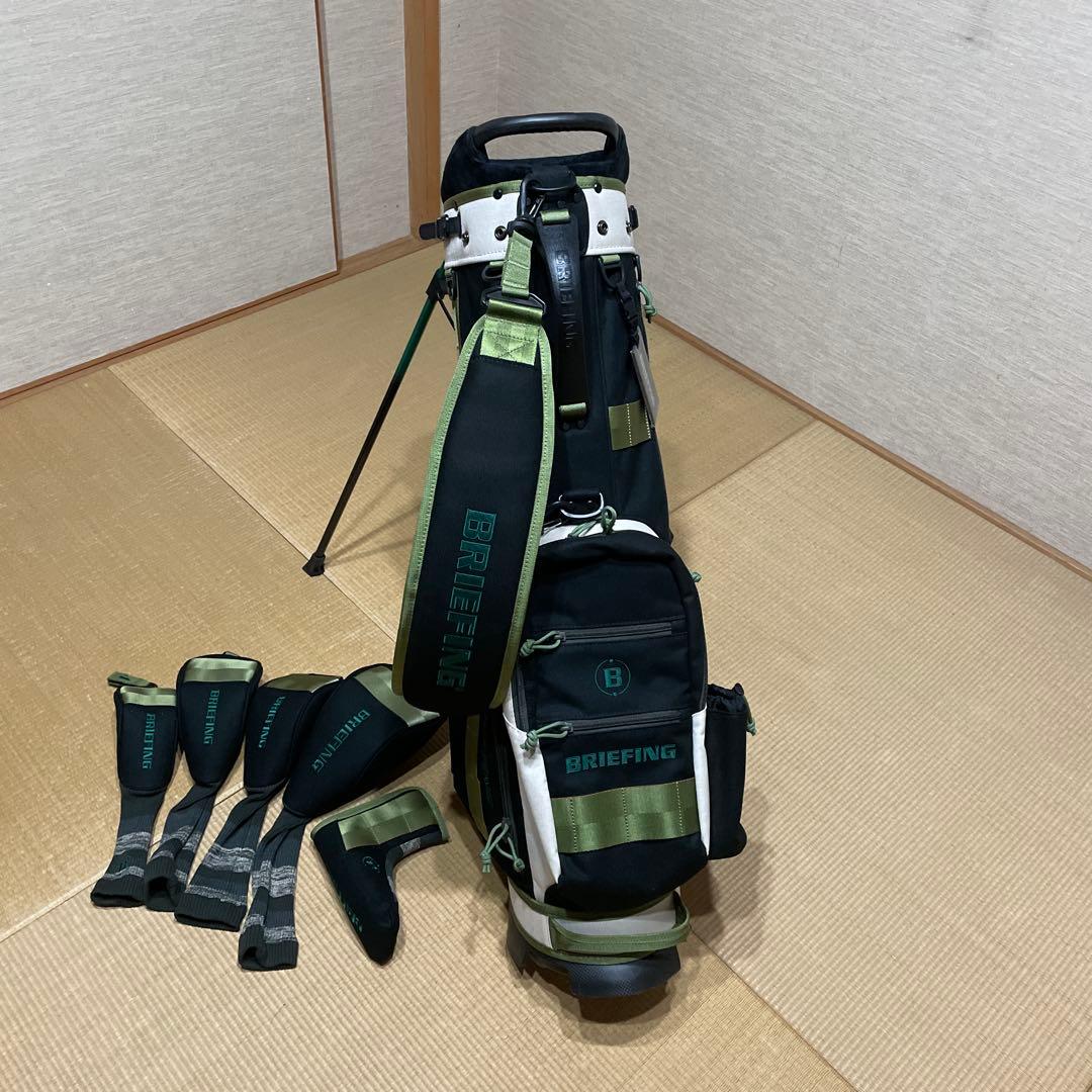 BRIEFING スタンド式ゴルフバッグ ブラック/グリーン