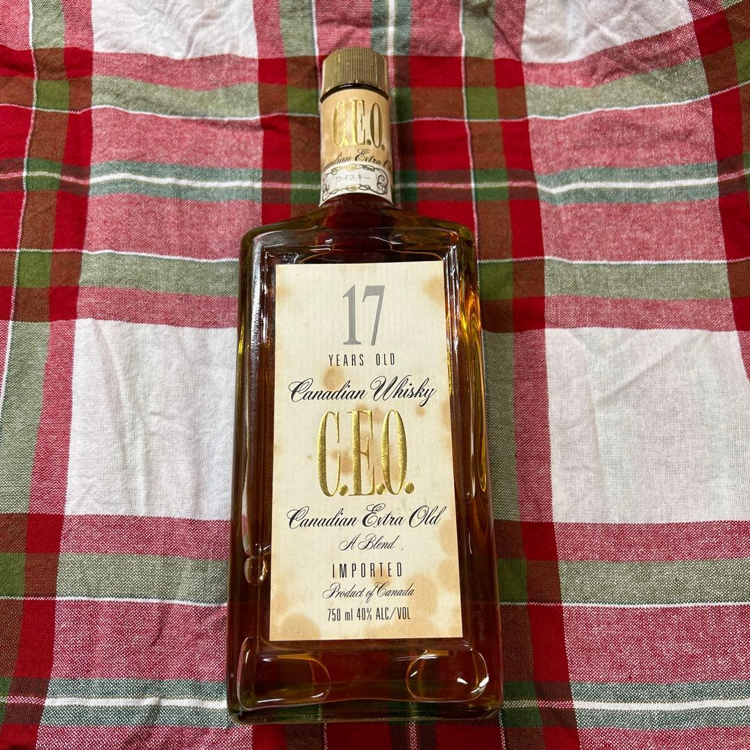 希少価値20年保管C.E.O17年カナディアンウイスキー