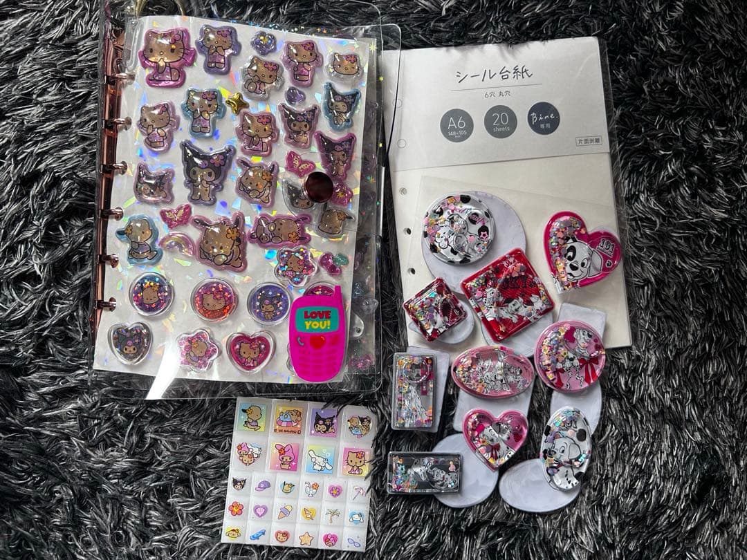 A6シール帳完成品 bineシール台紙付