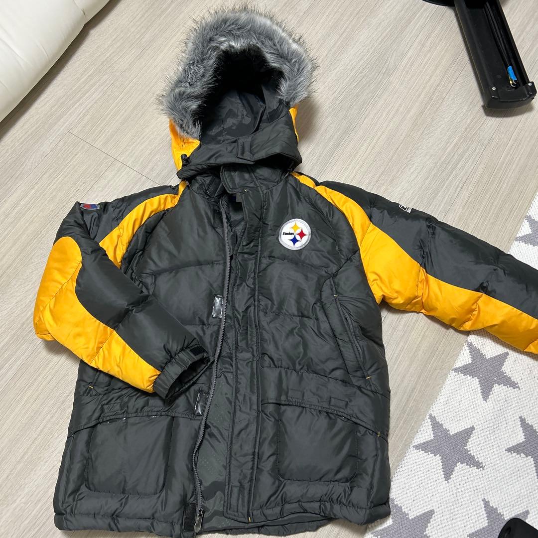NFL Pittsburgh Steelers ダウン　フード取り外し可能