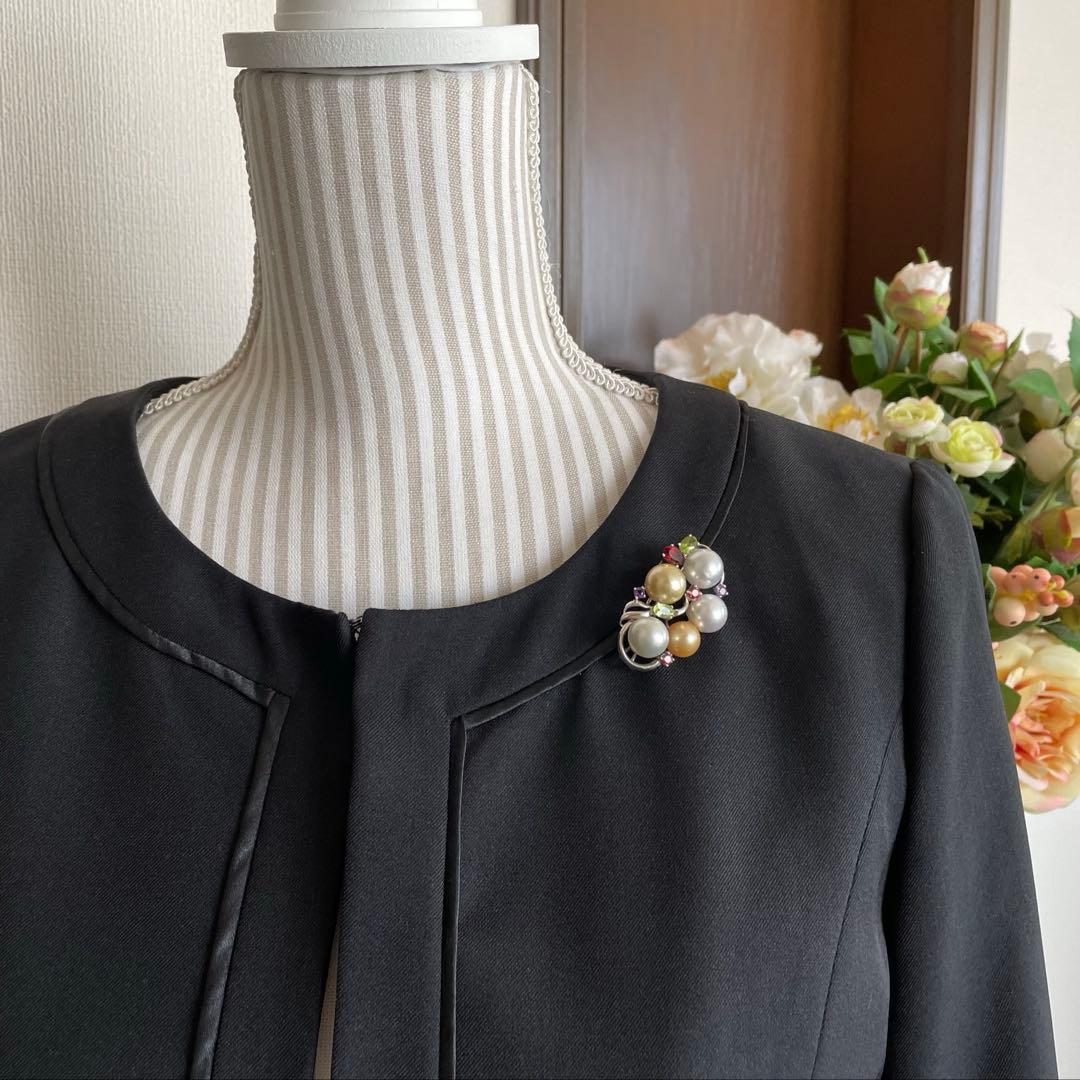 パールブローチ　白蝶真珠　入学式　卒業式　刻印　コサージュ　本真珠