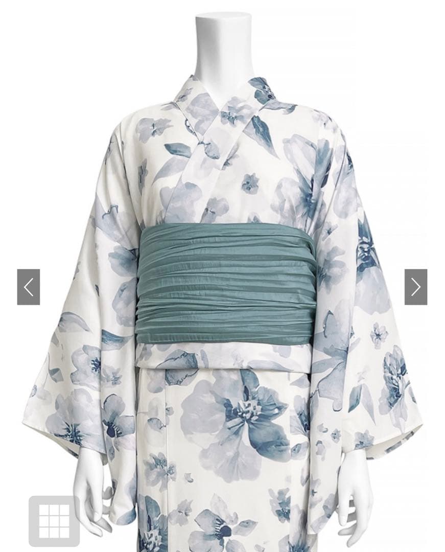GRL 3点セット2Way水彩花柄浴衣セット[fy027] レギュラー　グレイル