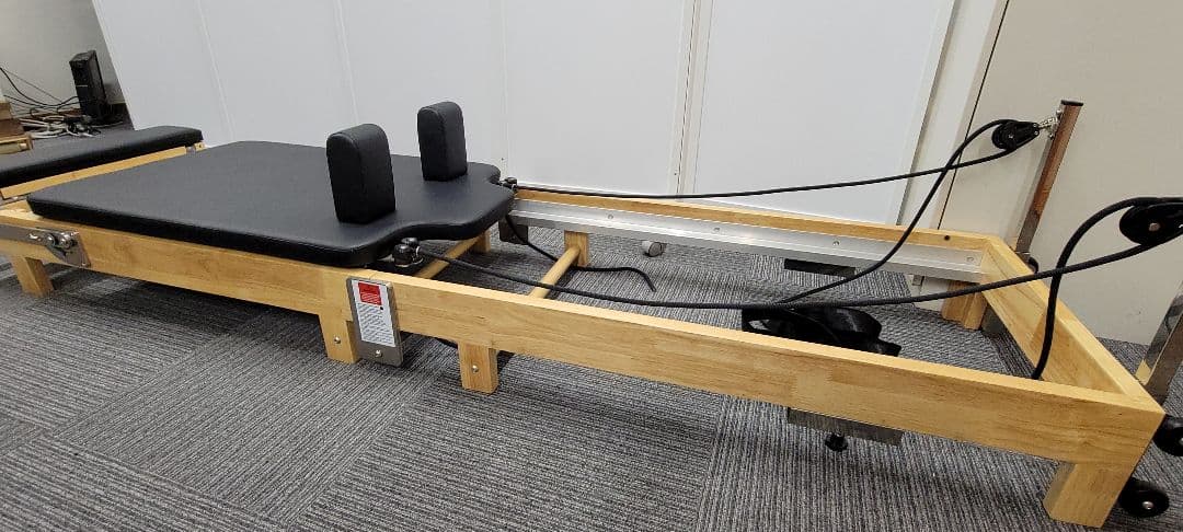 【業務用】折りたたみ式 ピラティス リフォーマー フルセット 木製フレーム