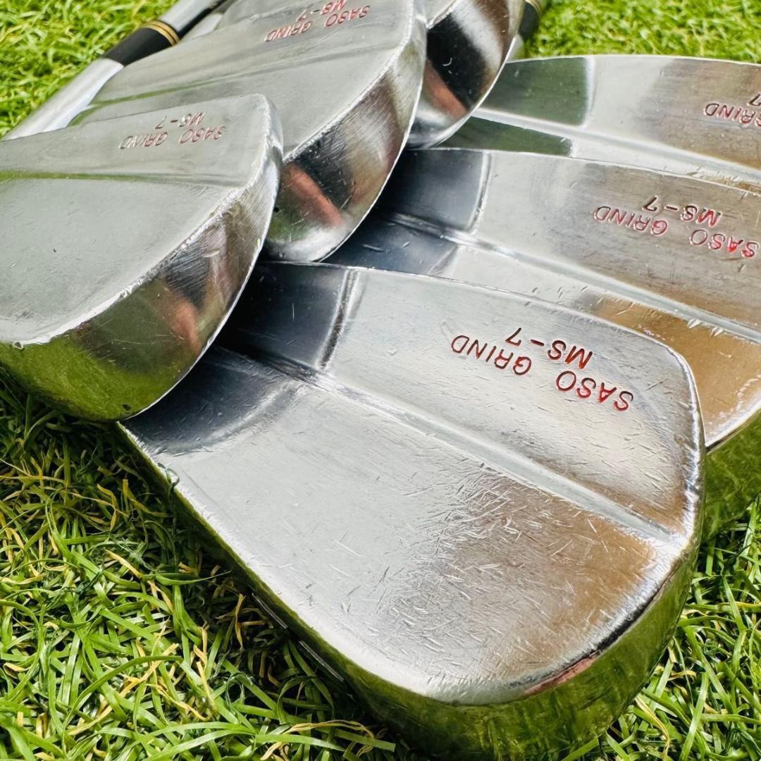 【希少】SASO GRIND MS-7 メンズアイアンセット 6本 スチール S