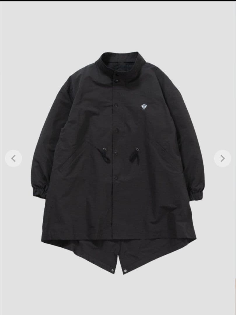 新品KEYMEMORY ブラックモッズコート