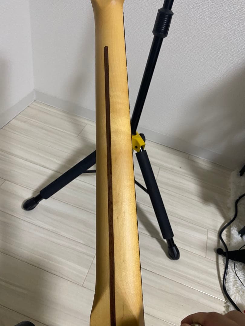 ギター fender MIJ telecaster raw ash black