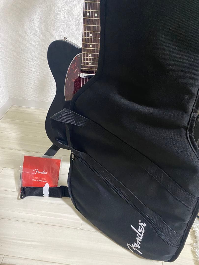 ギター fender MIJ telecaster raw ash black