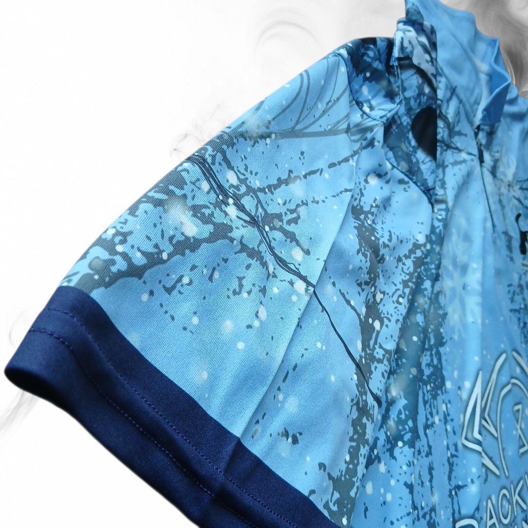 ✨新品✨ボウリングウェア　【XL】　ブラックウィドー　ハンマー　ブルー　蜘蛛　雪