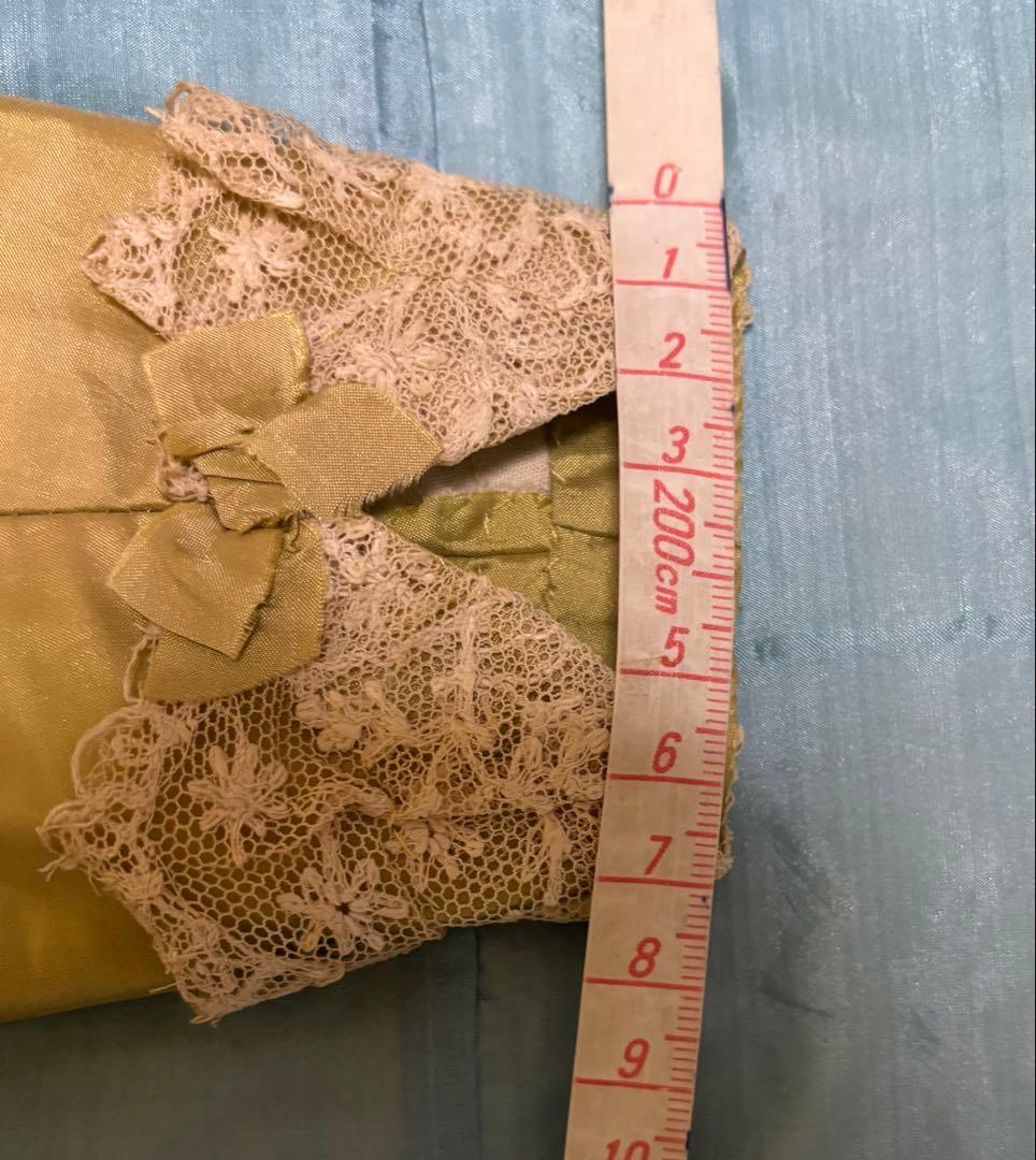 セール中　アンティークビスクドール ドレス　大きいドール用　ボネセット