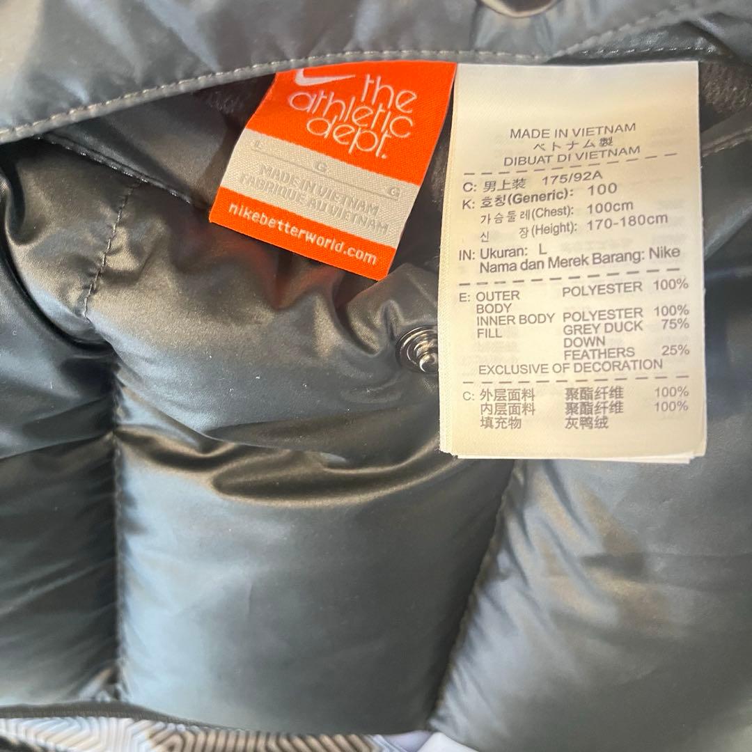 希少 ナイキ NIKE リバーシブル ダウンジャケット L 黒 ヌプシ 肉厚