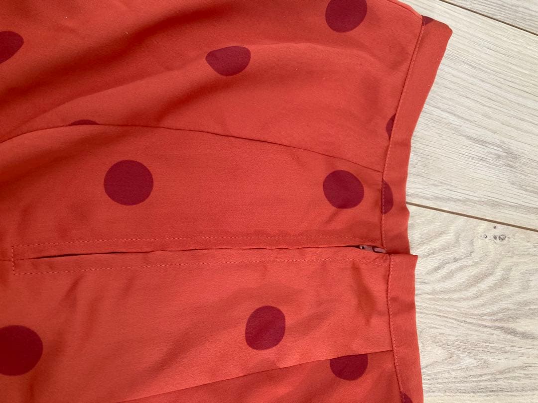 マリキータ　フラメンコ スカート、エプロン、ピキージョ3点セット　オレンジ