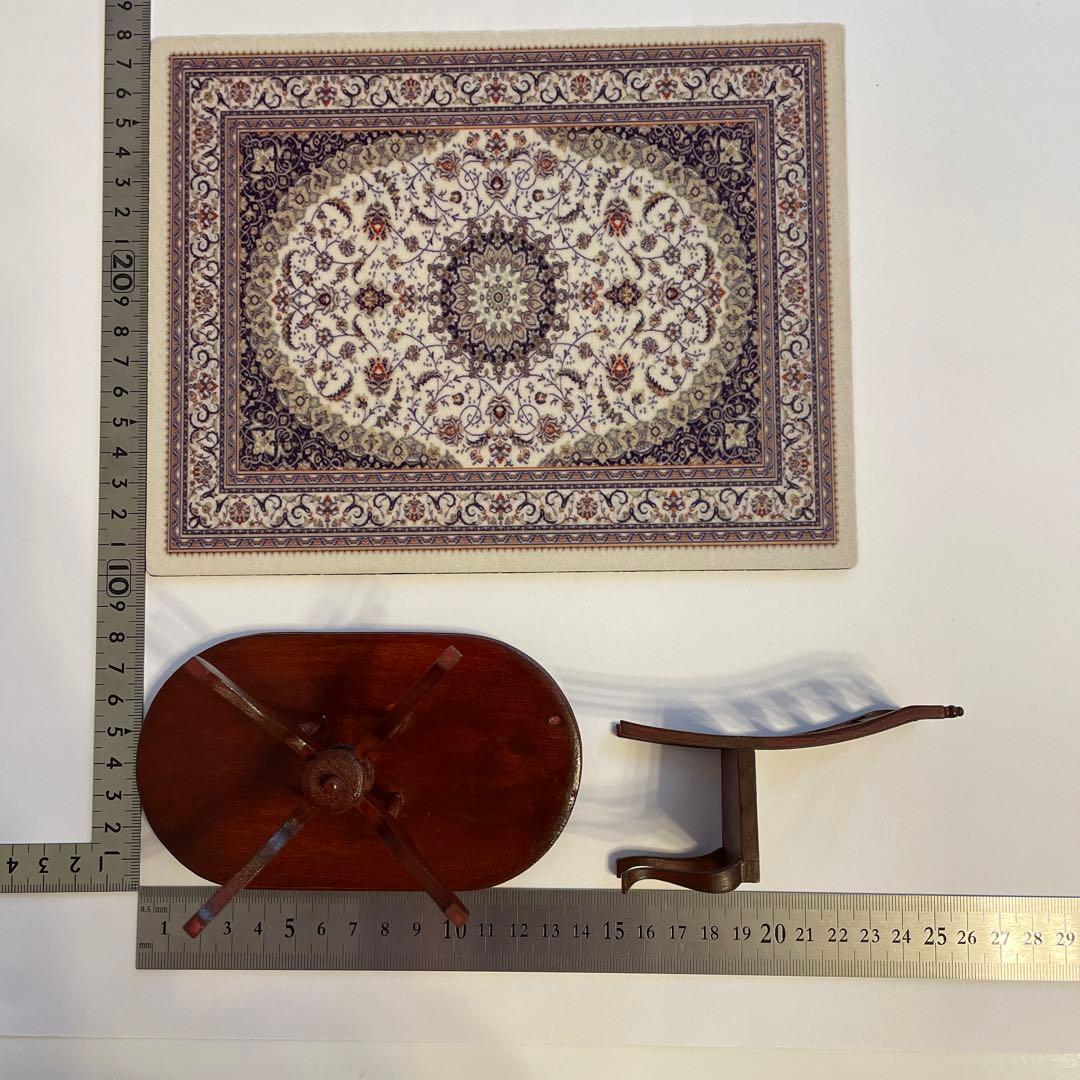 1/12ドールハウス ミニチュア●雑貨屋 アンティーク家具 リビングボード 食器