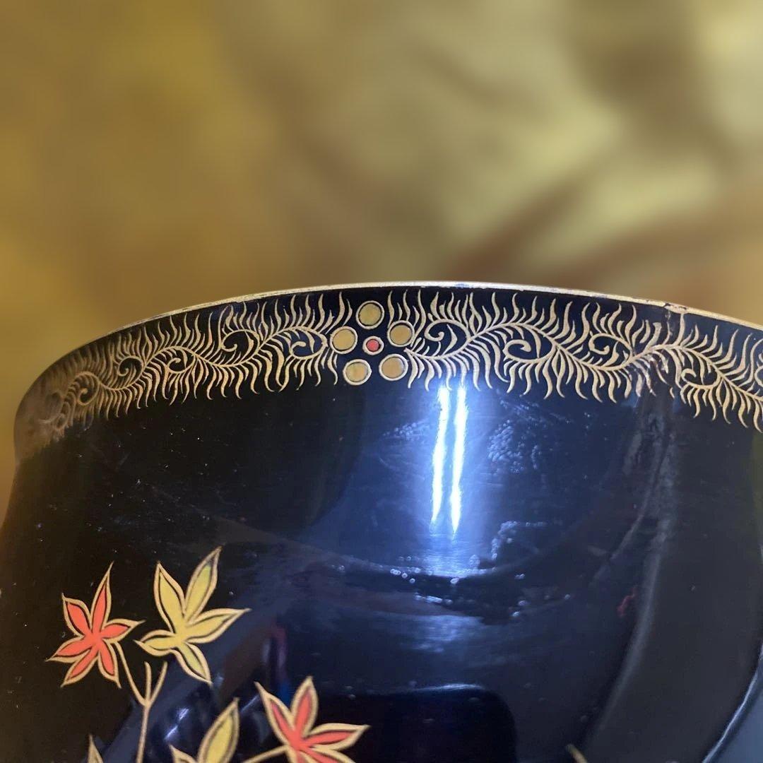 盃洗台　盃洗鶴と花模様