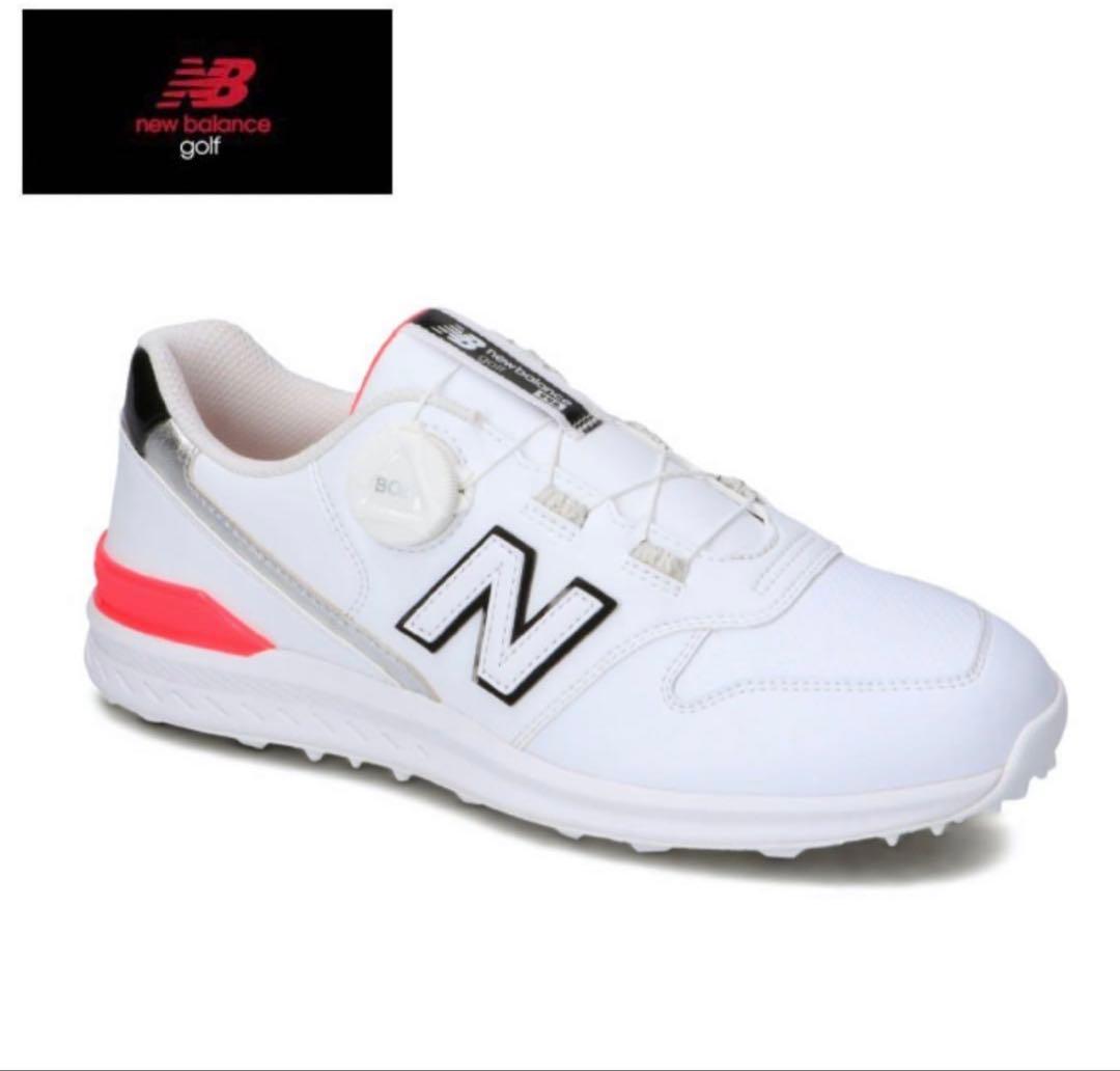 超美品 ニューバランス ゴルフシューズ スパイクレスWGBS996X ボア