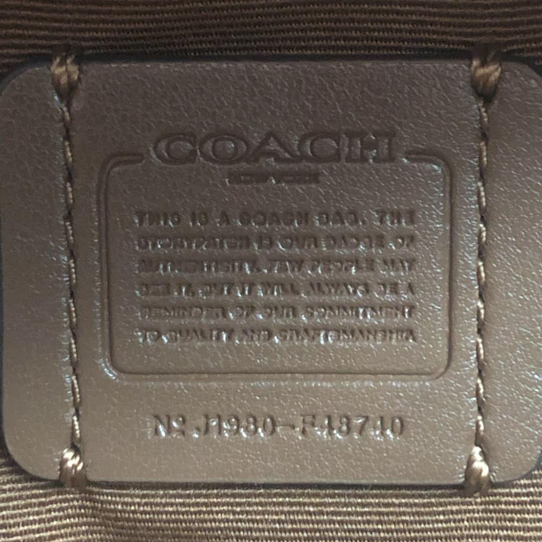 【未使用】COACH　ブラウン　レザー　PVC　ボディバッグ　ウエストポーチ