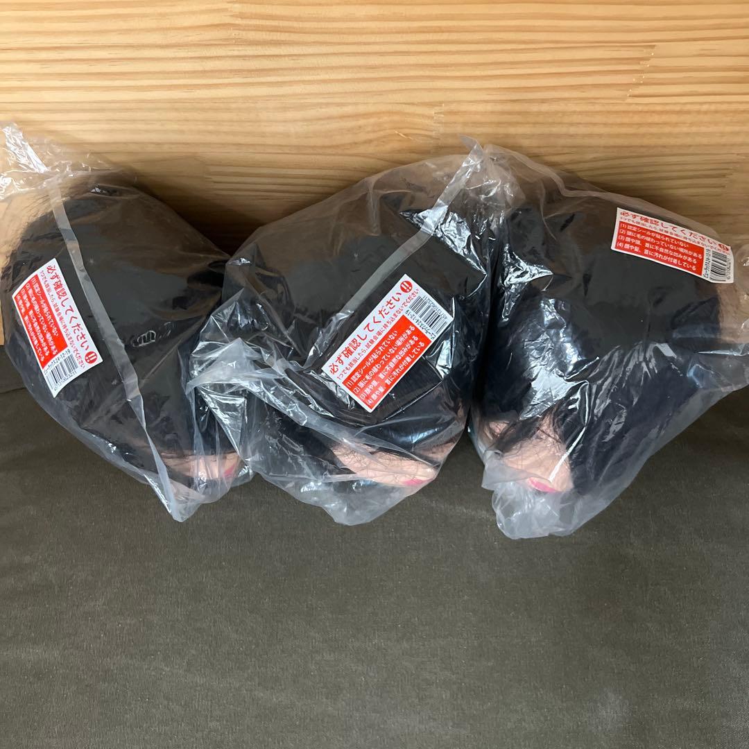 【新品未使用】美容師実技試験用 カットウィッグ 3個セット ビューラックス