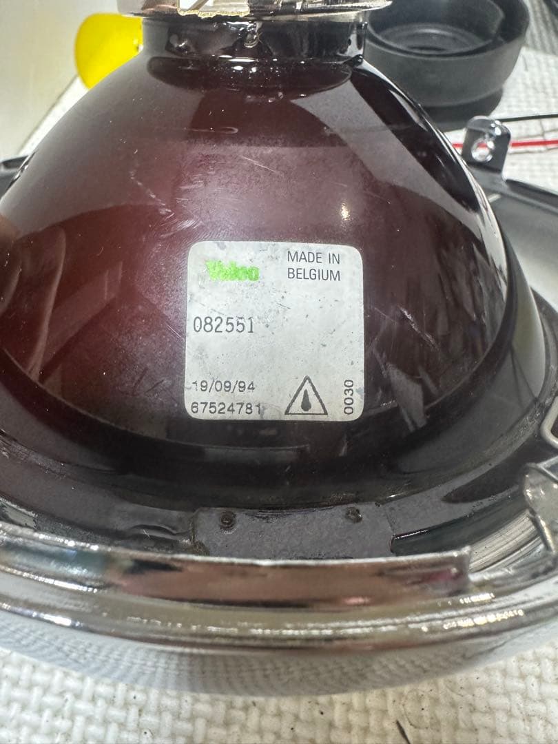 新品/当時物シビエスーパーオスカー凹みレンズ付きヘッドライトASSYマーシャル