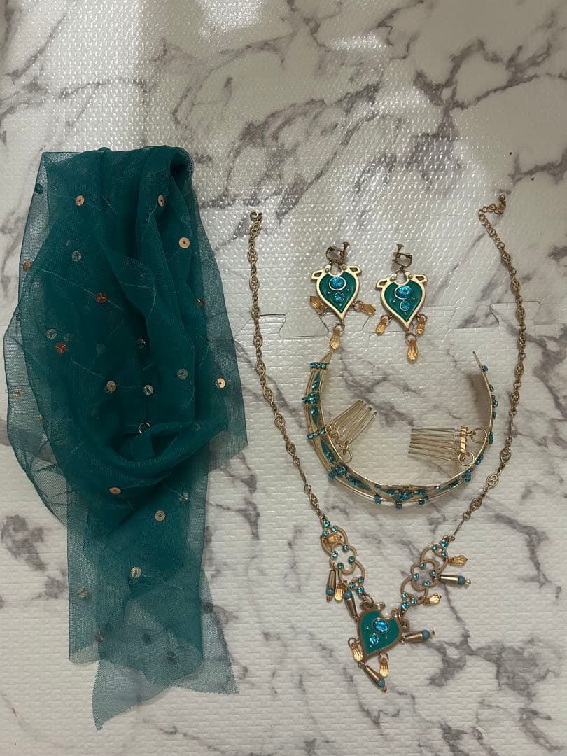 実写版アラジン ジャスミン ピーコックドレス フルセット