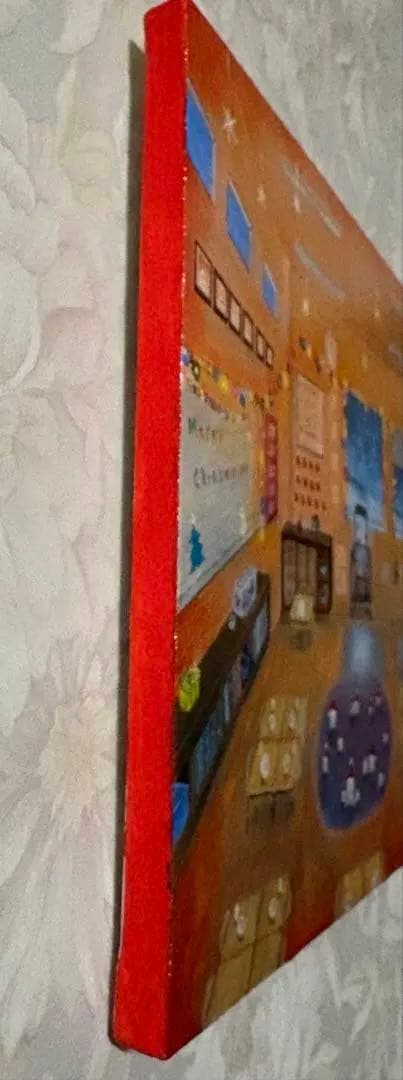 christmas party アクリル画　F3