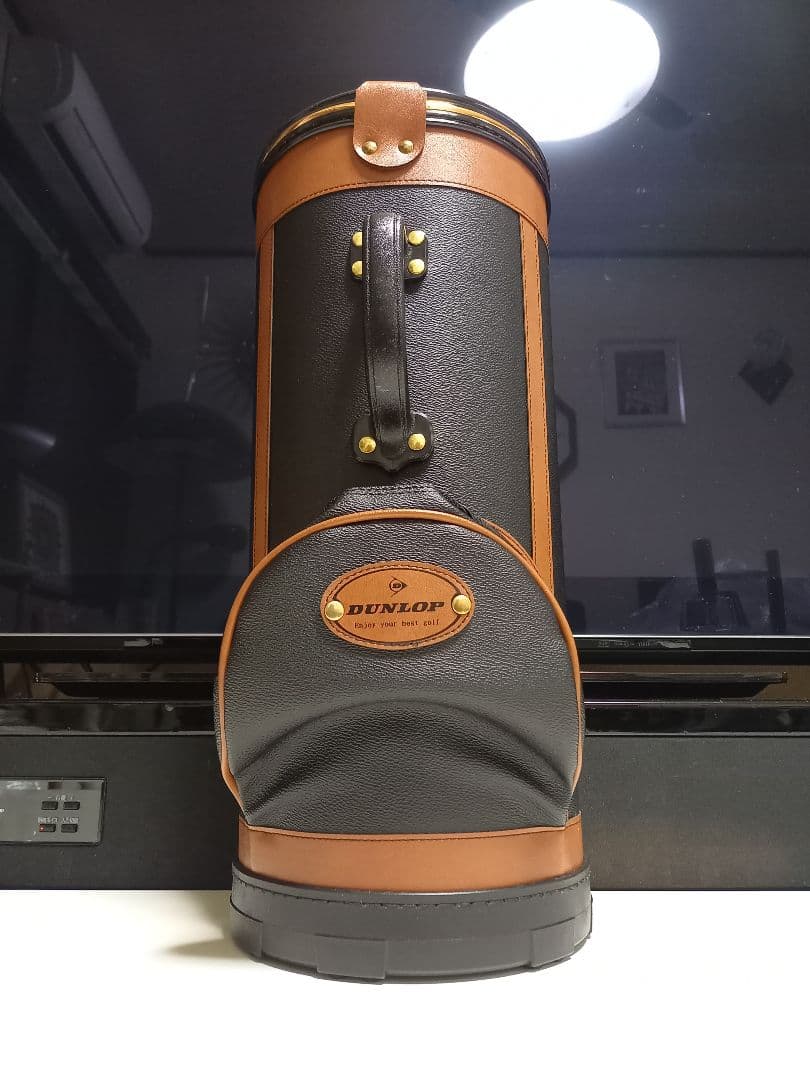 レア　1970's　非売品　イギリス　DUNLOP　ゴルフバッグ型　傘立　ゴミ箱