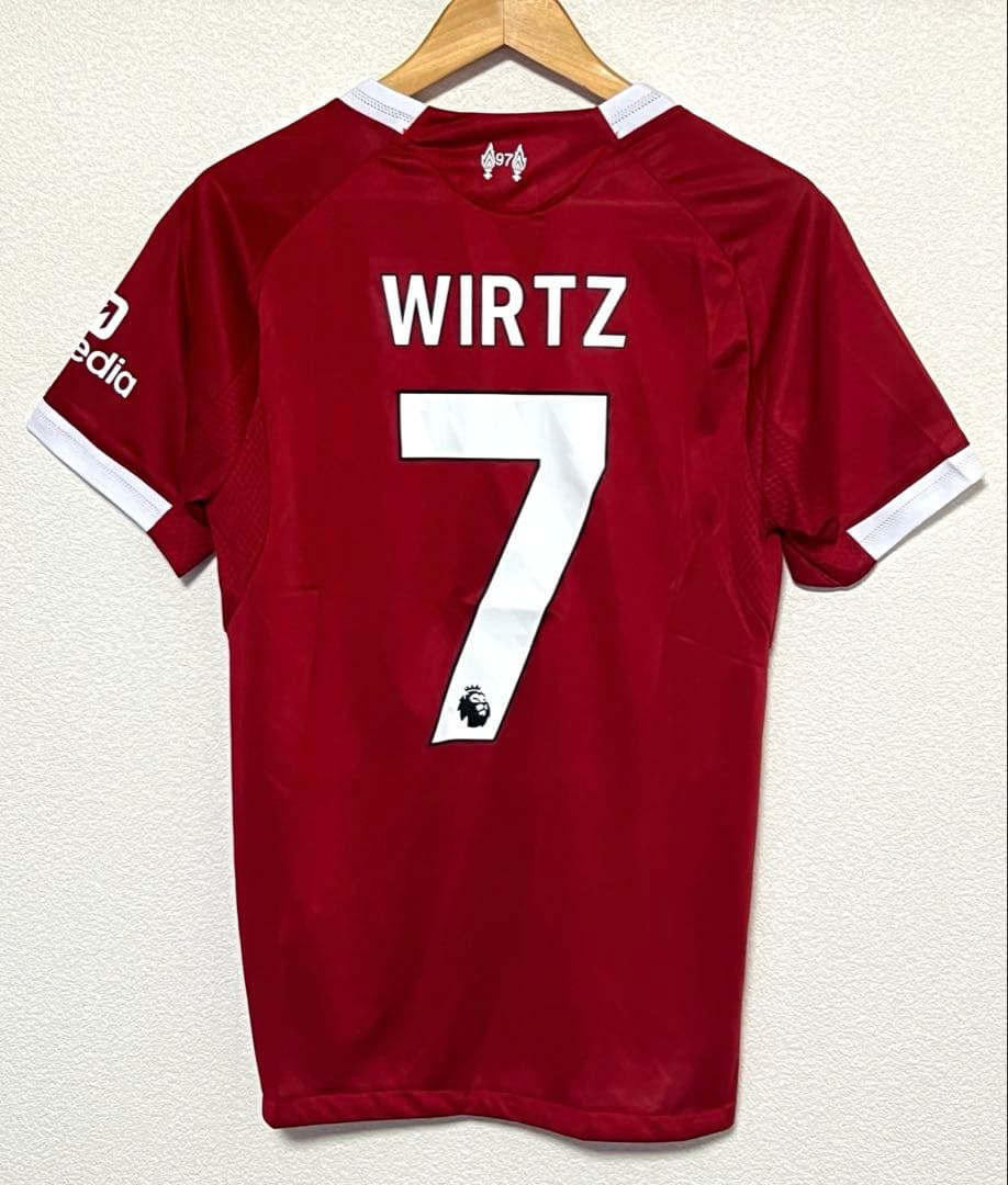 adidas リバプール FC 25-26 ホーム ユニフォーム 7番 ヴィルツ