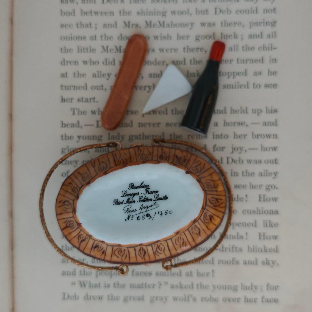 限定生産リモージュボックス　ぶどうがいっぱいのピクニックバスケット　フランス製