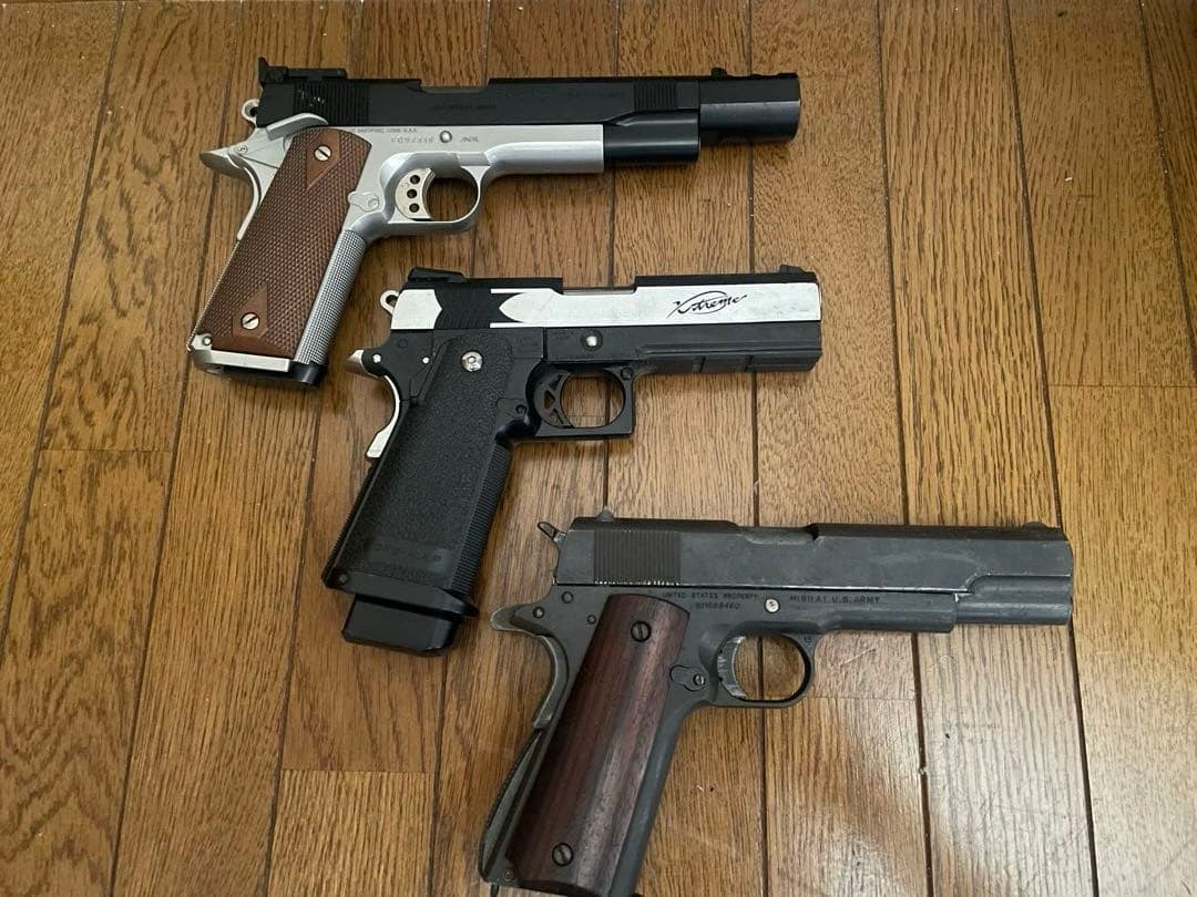 コルトM1911 MK Ⅳ 東京マルイエクストリーム　ガス エアガン　3点セット