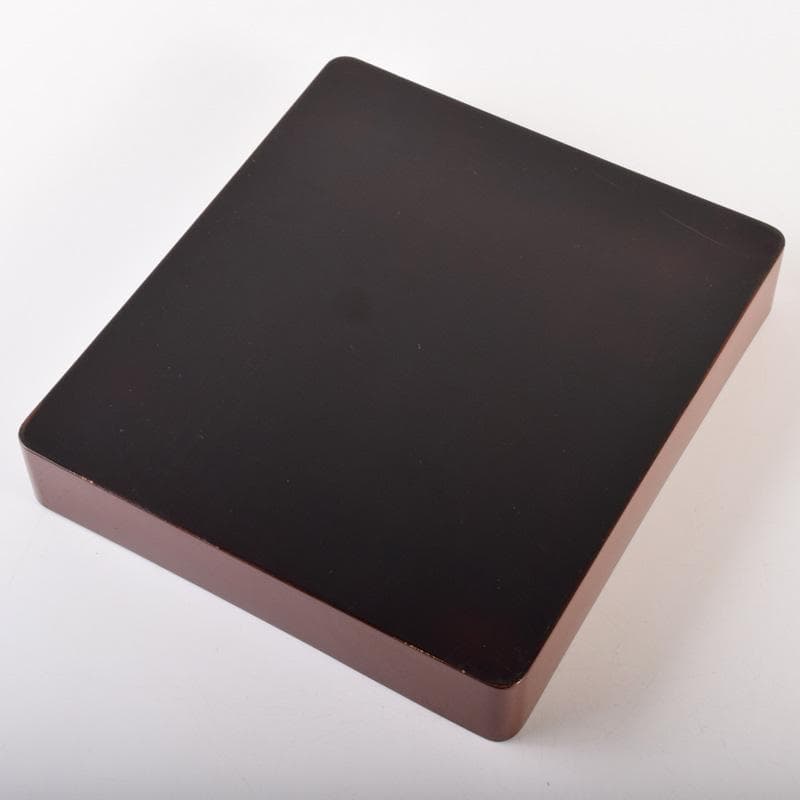 書道具　黒漆　玉石螺鈿装飾　花蝶文　硯箱　時代箱付　G　R7807