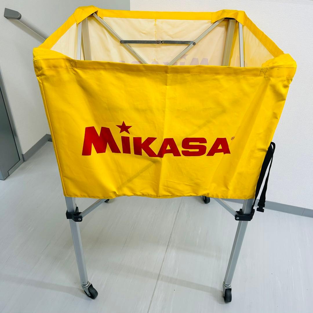 ミカサ MIKASA ワンタッチ式ボールカゴ イエロー