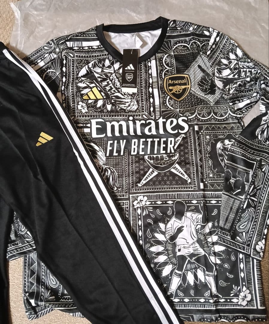 アーセナル プレマッチユニフォーム長袖 上下セット価格