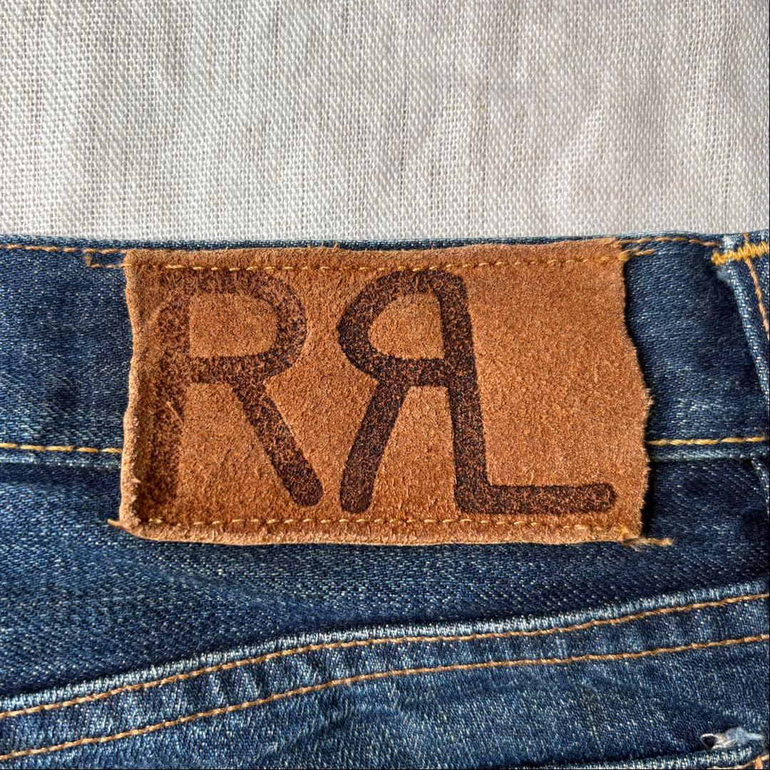 【名作】RRL CRUSH JEANS ダメージ インディゴ デニムパンツ 32